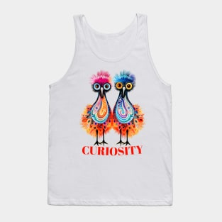 Cute curious colorful emus Tank Top